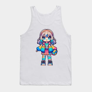 Volleyball Anime Girl Tank Top